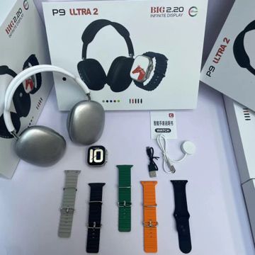 Combo Ultra 2: Smartwatch P9 Ultra 2 + Audífonos de Diadema P9