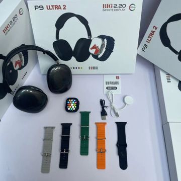 Combo Ultra 2: Smartwatch P9 Ultra 2 + Audífonos de Diadema P9