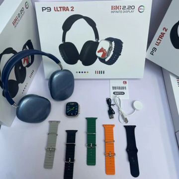 Combo Ultra 2: Smartwatch P9 Ultra 2 + Audífonos de Diadema P9