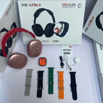 Combo Ultra 2: Smartwatch P9 Ultra 2 + Audífonos de Diadema P9