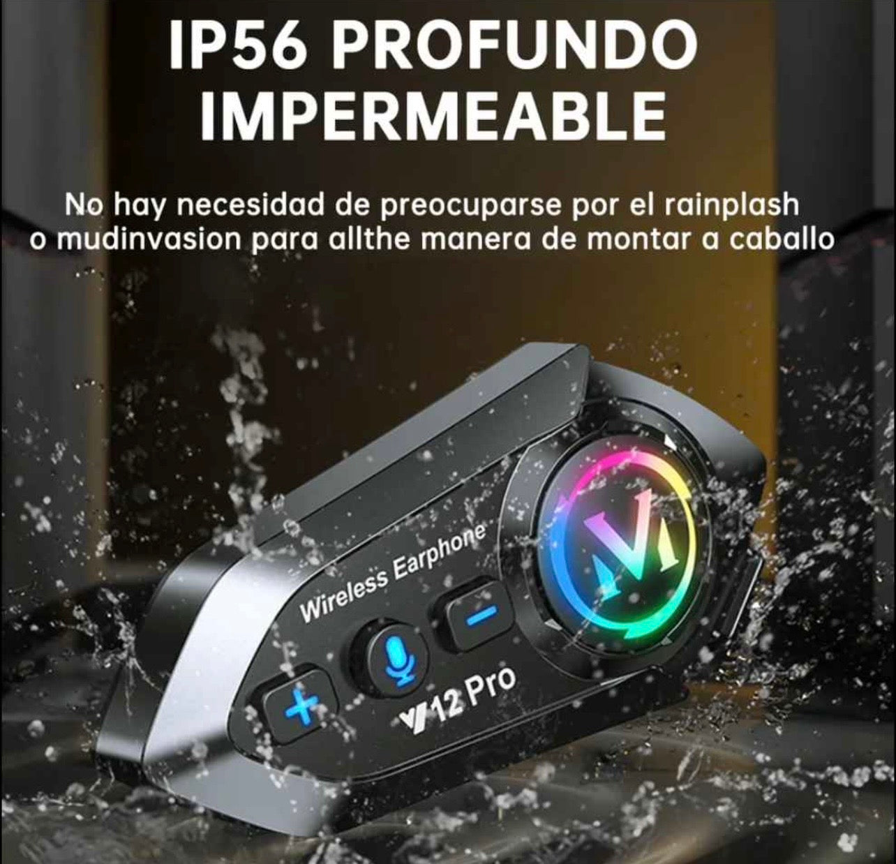 Intercomunicador Bluetooth para Casco Y12 Pro