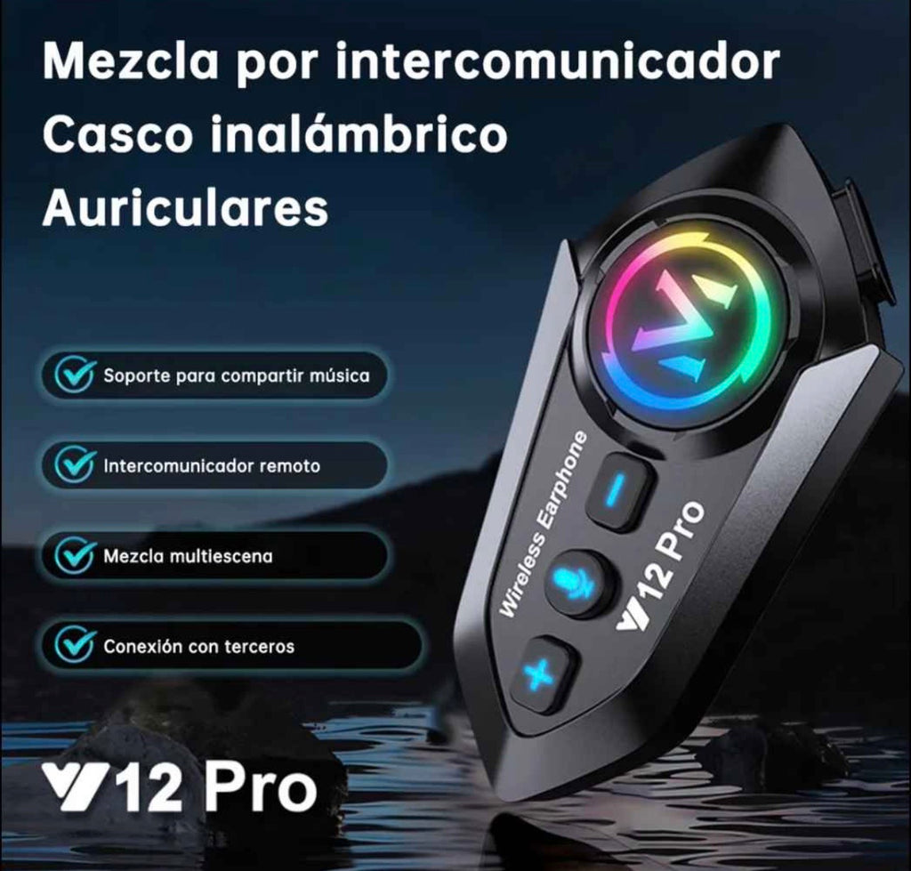 Intercomunicador Bluetooth para Casco Y12 Pro