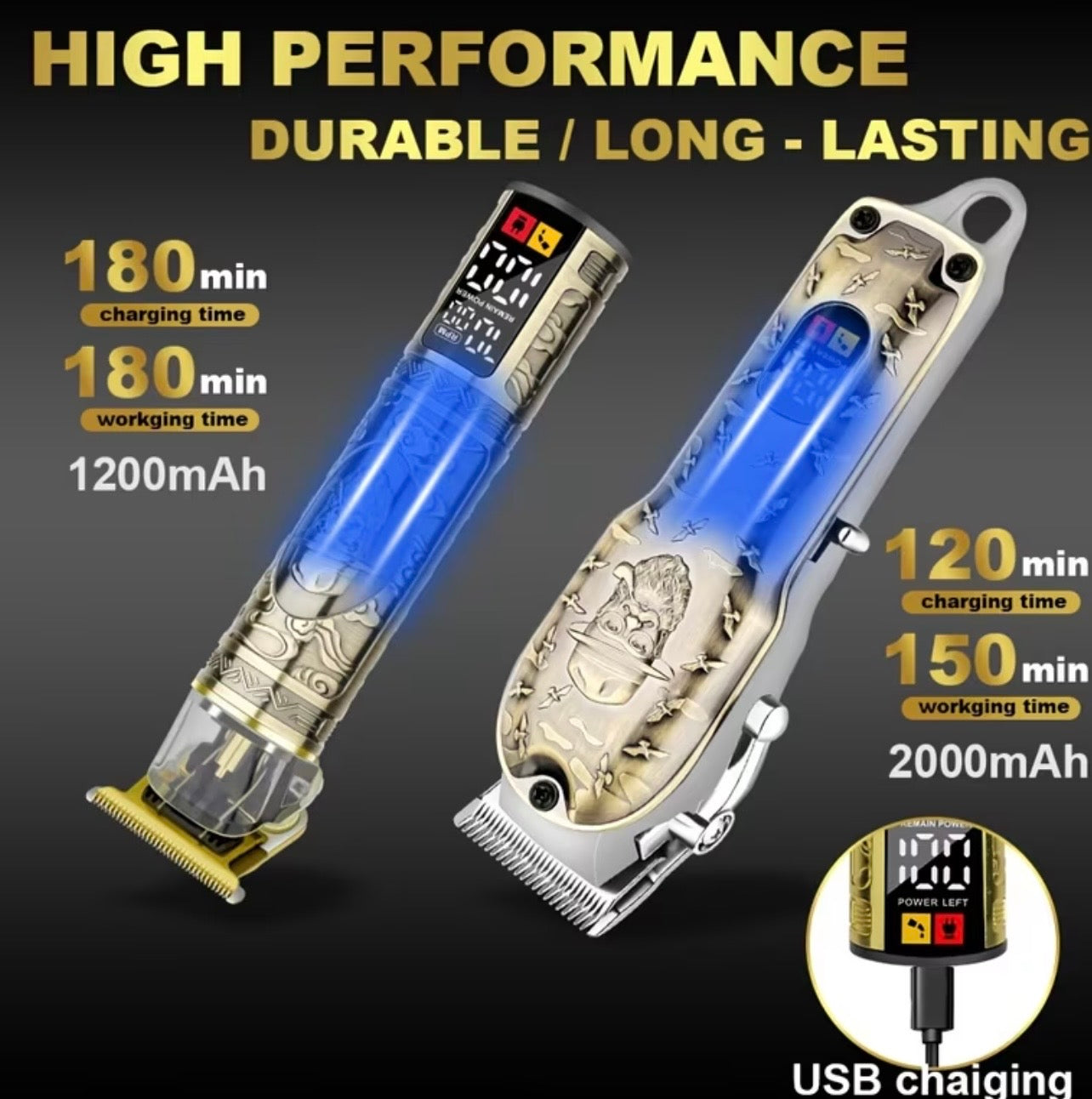 Set de Corte Premium 2 en 1 – Precisión, Potencia y Estilo Profesional